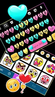 Love Balloons Keyboard Theme android App screenshot 2