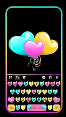 Love Balloons Keyboard Theme android App screenshot 4